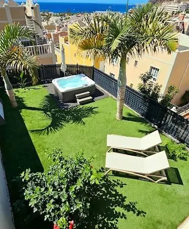 Apartment Sea View Duplex Private Jacuzzi, Garden, Terras And Shared Pool Palm-mar