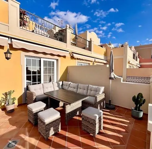 Sea View Duplex Private Jacuzzi, Garden, Terras And Shared Pool Apartman Palm-mar